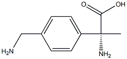 (2R)-2-Amino-2-[4-(aminomethyl)phenyl]propanoic acid 结构式