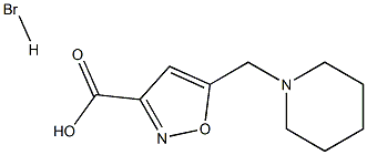 5-(1-PIPERIDINYLMETHYL)-ISOXAZOLE-3-CARBOXYLIC ACID HYDROBROMIDE 结构式