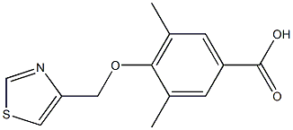 3,5-DIMETHYL-4-(1,3-THIAZOL-4-YLMETHOXY)BENZOIC ACID 结构式