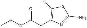 ETHYL 2-(2-AMINO-5-METHYL-1,3-THIAZOL-4-YL)ACETATE 结构式