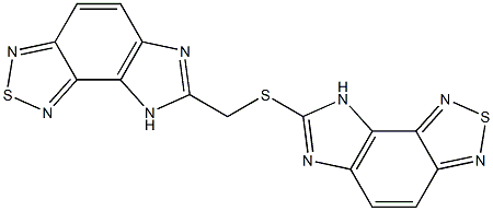 7-((8H-Imidazo[4,5-e][2,1,3]benzothiadiazol-7-ylmethyl)thio)-8H-imidazo[4,5-e][2,1,3]benzothiadiazole 结构式