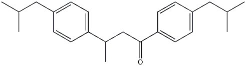 (3RS)-1,3-Bis(4-isobutylphenyl)butan-1-one 结构式