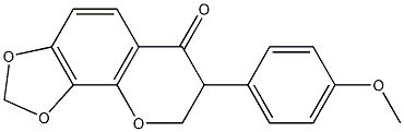 7-(4-METHOXY-PHENYL)-7,8-DIHYDRO-[1,3]DIOXOLO[4,5-H]CHROMEN-6-ONE 结构式