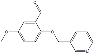 5-METHOXY-2-(PYRIDIN-3-YLMETHOXY)BENZALDEHYDE 结构式