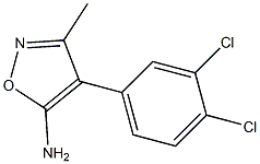 4-(3,4-DICHLOROPHENYL)-3-METHYLISOXAZOL-5-AMINE 结构式