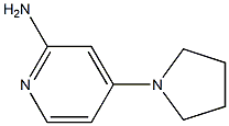 4-PYRROLIDIN-1-YLPYRIDIN-2-AMINE 结构式