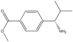 METHYL 4-((1S)-1-AMINO-2-METHYLPROPYL)BENZOATE 结构式