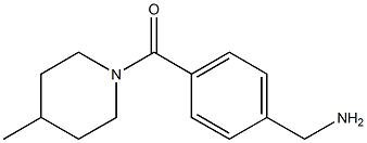 1-(4-[(4-METHYLPIPERIDIN-1-YL)CARBONYL]PHENYL)METHANAMINE 结构式