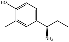 4-((1R)-1-AMINOPROPYL)-2-METHYLPHENOL 结构式