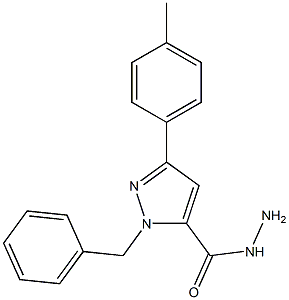 1-BENZYL-3-P-TOLYL-1H-PYRAZOLE-5-CARBOHYDRAZIDE 结构式