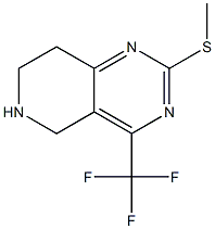 5,6,7,8-TETRAHYDRO-2-METHYLTHIO-4-(TRIFLUOROMETHYL)PYRIDO-[4,3-D]-PYRIMIDINE 结构式