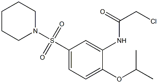 2-CHLORO-N-[2-ISOPROPOXY-5-(PIPERIDIN-1-YLSULFONYL)PHENYL]ACETAMIDE 结构式