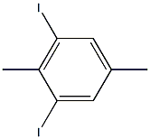 1,3-DIIODO-2,5-DIMETHYLBENZENE 结构式