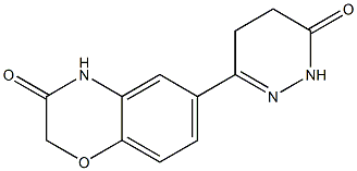 6-(1,4,5,6-TETRAHYDRO-6-OXOPYRIDAZIN-3-YL)-2H-BENZO[B][1,4]OXAZIN-3(4H)-ONE 结构式