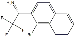 (1R)-1-(1-BROMO(2-NAPHTHYL))-2,2,2-TRIFLUOROETHYLAMINE 结构式