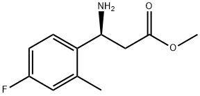 METHYL (3S)-3-AMINO-3-(4-FLUORO-2-METHYLPHENYL)PROPANOATE 结构式