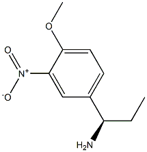 (1R)-1-(4-METHOXY-3-NITROPHENYL)PROPYLAMINE 结构式