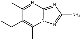 6-乙基-5,7-二甲基[1,2,4]三恶唑并-[1,5-A]嘧啶-2-胺 结构式