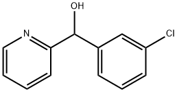 3-CHLOROPHENYL-(2-PYRIDYL)METHANOL 结构式