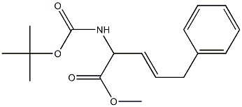 2-BOC-AMINO-5-PHENYLPENT-3-ENOIC ACID METHYL ESTER 结构式