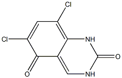 6,8-Dichloro-2,5-(1H,3H)quinazoleinedione 结构式
