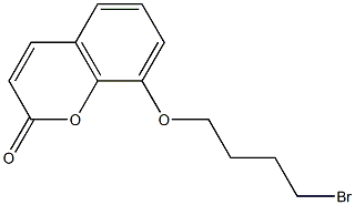 8-(4-BROMO-BUTOXY)-CHROMEN-2-ONE 结构式