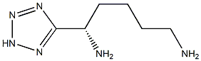 (1S)-1-(2H-TETRAZOL-5-YL)PENTANE-1,5-DIAMINE 结构式