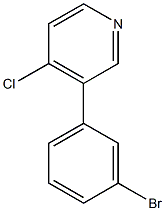 3-(3-BROMOPHENYL)-4-CHLOROPYRIDINE 结构式