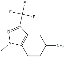 5-AMINO-4,5,6,7-TETRAHYDRO-1-METHYL-3-TRIFLUOROMETHYL-1H-INDAZOLE 结构式