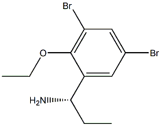 (1S)-1-(3,5-DIBROMO-2-ETHOXYPHENYL)PROPYLAMINE 结构式
