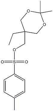 2,2-DIMETHYL-5-ETHYL-5-HYDROXYMETHYL-1,3-DIOXANE TOSYLATE 结构式