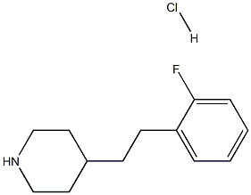4-(2-氟苯乙基)哌啶盐酸盐 结构式