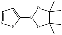 5-(4,4,5,5-四甲基-1,3,2-二氧硼戊环-2-基)异噻唑 结构式