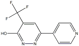 3-HYDROXY-6-(4-PYRIDINYL)-4-(TRIFLUOROMETHYL)PYRIDAZINE 结构式