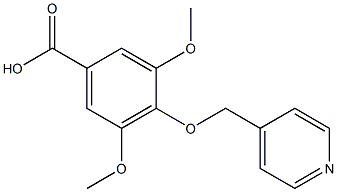 3,5-DIMETHOXY-4-(PYRIDIN-4-YLMETHOXY)BENZOIC ACID 结构式