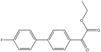 ETHYL 4-(4-FLUOROPHENYL)BENZOYLFORMATE 结构式