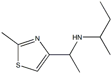 SEC-BUTYL-[1-(2-METHYL-THIAZOL-4-YL)-ETHYL]-AMINE 结构式