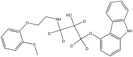 卡维地洛-D5 结构式