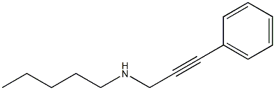 N-PENTYL-3-PHENYLPROP-2-YN-1-AMINE 结构式