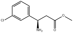 (R)-3-氨基-3-(3-氯苯基)丙酸甲酯盐酸盐 结构式