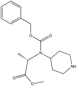 (S)-N-CBZ-4-PIPERIDYLALANINE METHYL ESTER 结构式