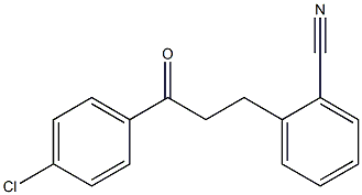 4'-CHLORO-3-(2-CYANOPHENYL)PROPIOPHENONE 结构式