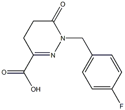 1-(4-FLUOROBENZYL)-6-OXO-1,4,5,6-TETRAHYDROPYRIDAZINE-3-CARBOXYLIC ACID 结构式