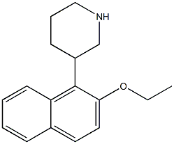 3-(2-ETHOXY-NAPHTHALEN-1-YL)-PIPERIDINE 结构式