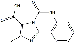 2-METHYL-5-OXO-5,6-DIHYDRO-IMIDAZO[1,2-C]QUINAZOLINE-3-CARBOXYLIC ACID 结构式