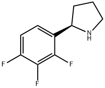 (R)-2-(2,3,4-三氟苯基)吡咯烷 结构式