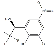 2-((1S)-1-AMINO-2,2,2-TRIFLUOROETHYL)-6-METHOXY-4-NITROPHENOL 结构式