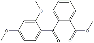 METHYL 2-(2,4-DIMETHOXYBENZOYL)BENZOATE 结构式