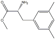 METHYL (2R)-2-AMINO-3-(3,5-DIMETHYLPHENYL)PROPANOATE 结构式
