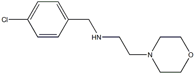 N-(4-CHLOROBENZYL)-2-MORPHOLIN-4-YLETHANAMINE 结构式